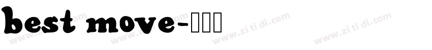best move字体转换